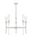 Z-Lite Canada - Five Light Chandelier - Esme - Brushed Nickel- Union Lighting Luminaires Decor