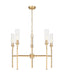 Z-Lite Canada - Five Light Chandelier - Esme - Modern Gold- Union Lighting Luminaires Decor