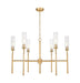 Z-Lite Canada - Six Light Chandelier - Esme - Modern Gold- Union Lighting Luminaires Decor