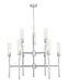 Z-Lite Canada - Nine Light Chandelier - Esme - Brushed Nickel- Union Lighting Luminaires Decor