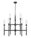 Z-Lite Canada - Nine Light Chandelier - Esme - Matte Black- Union Lighting Luminaires Decor