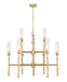 Z-Lite Canada - Nine Light Chandelier - Esme - Modern Gold- Union Lighting Luminaires Decor