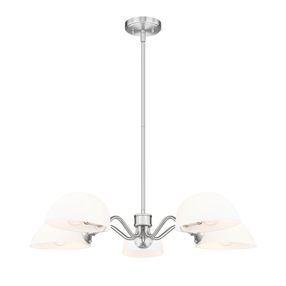Z-Lite Canada - Five Light Chandelier - Breton - Brushed Nickel- Union Lighting Luminaires Decor
