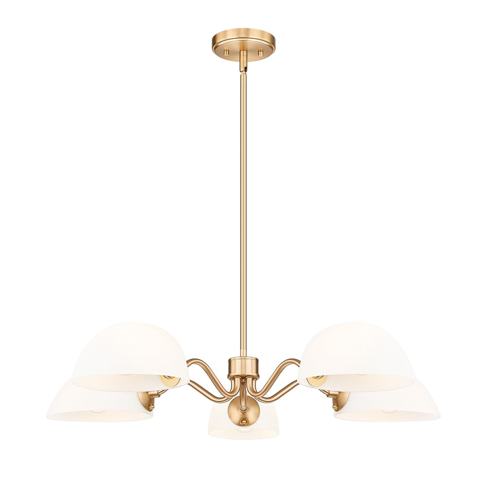 Z-Lite Canada - Five Light Chandelier - Breton - Modern Gold- Union Lighting Luminaires Decor