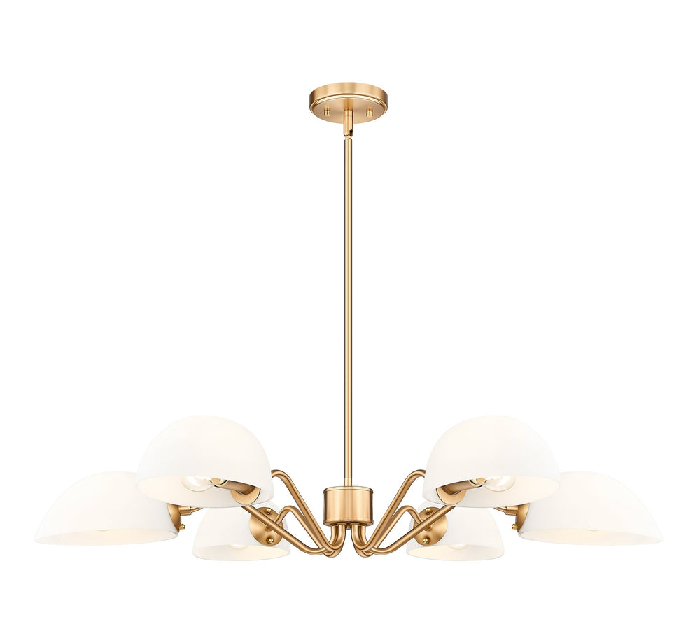 Z-Lite Canada - Six Light Chandelier - Breton - Modern Gold- Union Lighting Luminaires Decor