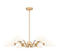 Z-Lite Canada - Six Light Chandelier - Breton - Modern Gold- Union Lighting Luminaires Decor