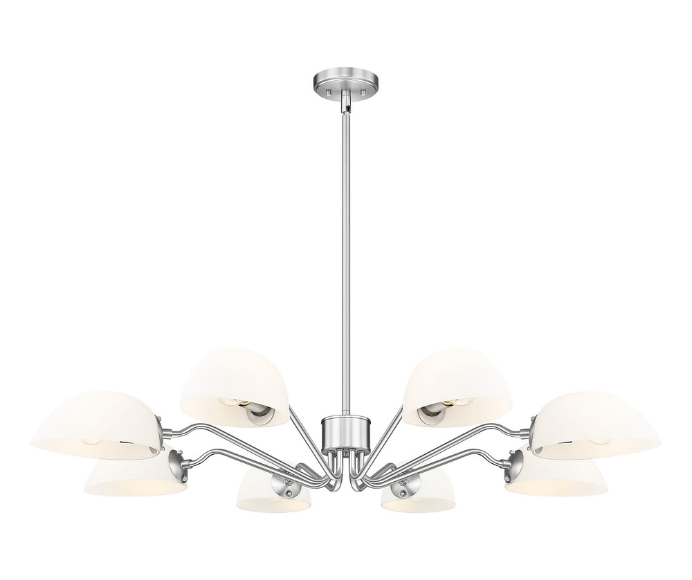 Z-Lite Canada - Eight Light Chandelier - Breton - Brushed Nickel- Union Lighting Luminaires Decor