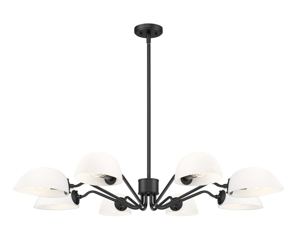 Z-Lite Canada - Eight Light Chandelier - Breton - Matte Black- Union Lighting Luminaires Decor