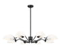 Z-Lite Canada - Eight Light Chandelier - Breton - Matte Black- Union Lighting Luminaires Decor
