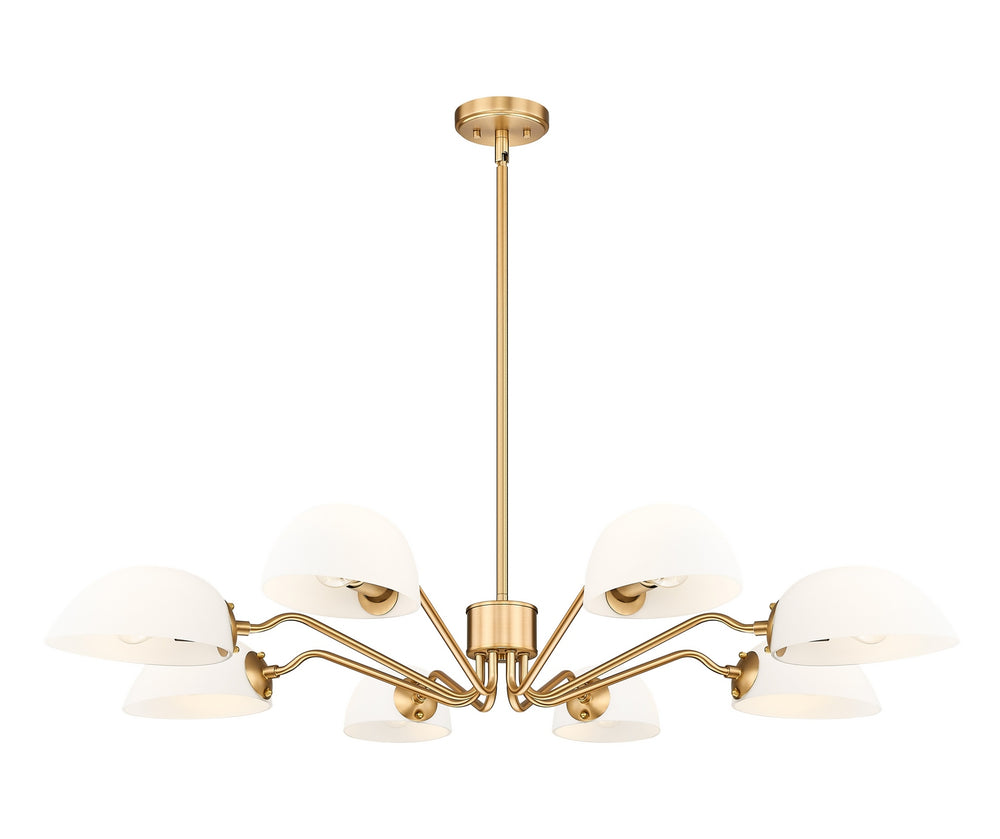 Z-Lite Canada - Eight Light Chandelier - Breton - Modern Gold- Union Lighting Luminaires Decor