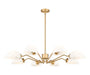 Z-Lite Canada - Eight Light Chandelier - Breton - Modern Gold- Union Lighting Luminaires Decor