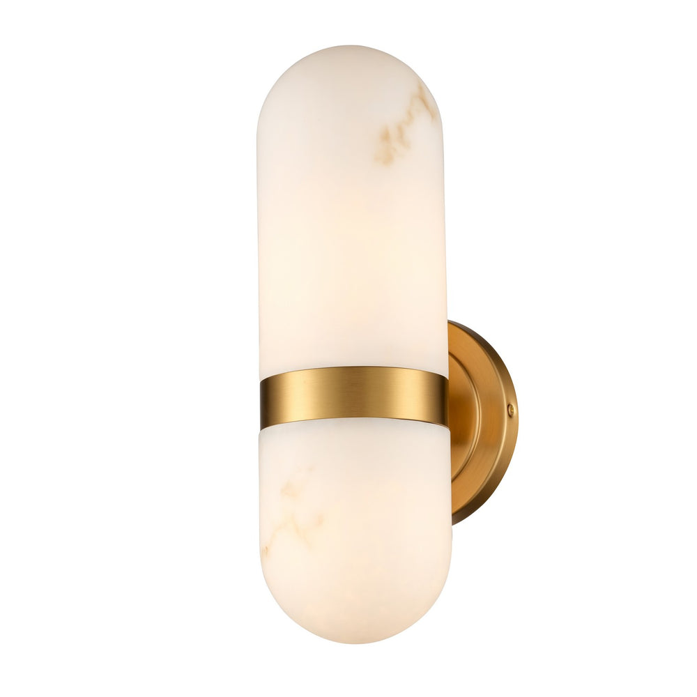 DVI Canada - Two Light Wall Sconce - Gelwa - Brass- Union Lighting Luminaires Decor