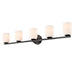 DVI Canada - Five Light Vanity - Ratik - Ebony- Union Lighting Luminaires Decor