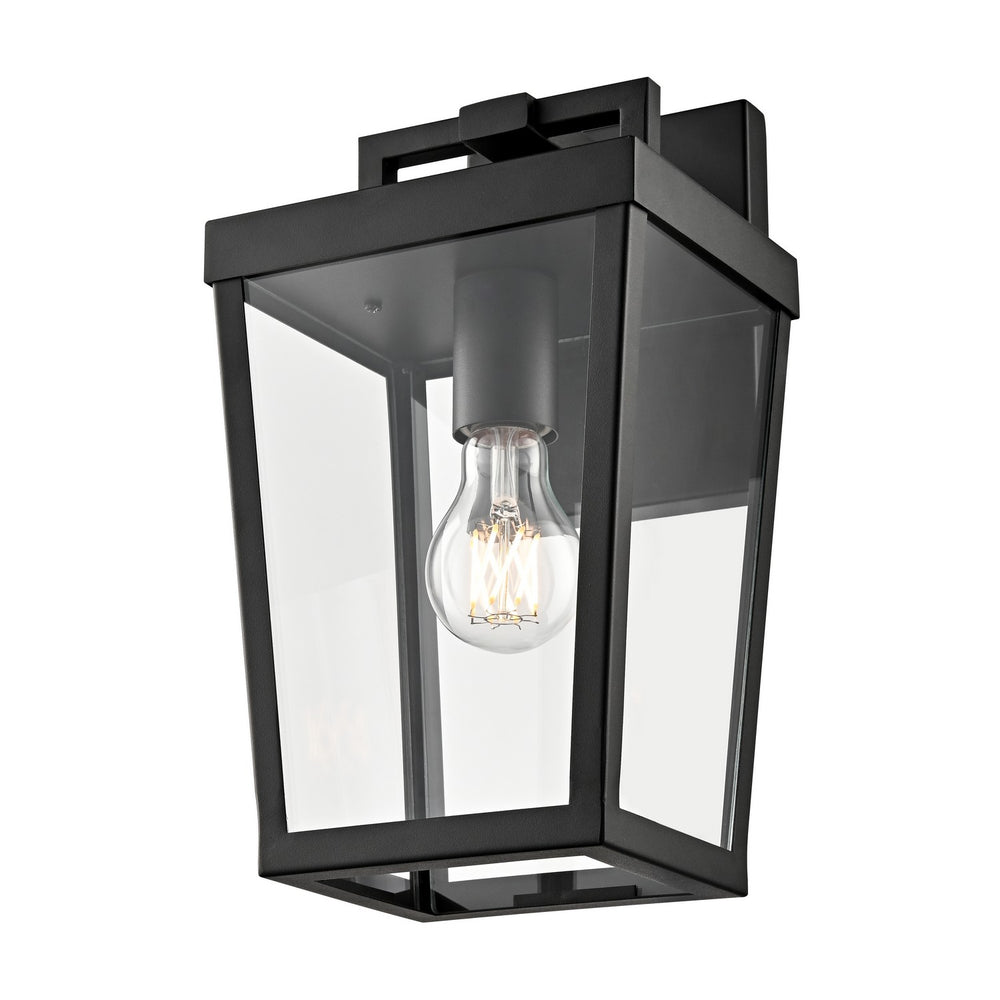 DVI Canada - One Light Outdoor Wall Sconce - Banff - Black- Union Lighting Luminaires Decor