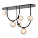 DVI Canada - Six Light Linear Pendant - Escarpment - Ebony- Union Lighting Luminaires Decor
