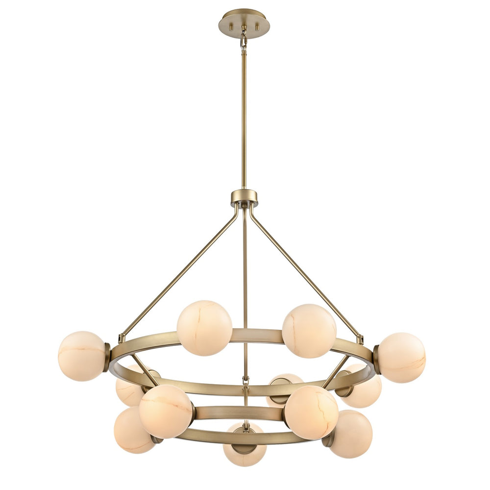 DVI Canada - 12 Light Chandelier - Ville Marie - Champagne Gold- Union Lighting Luminaires Decor