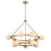 DVI Canada - 12 Light Chandelier - Ville Marie - Champagne Gold- Union Lighting Luminaires Decor
