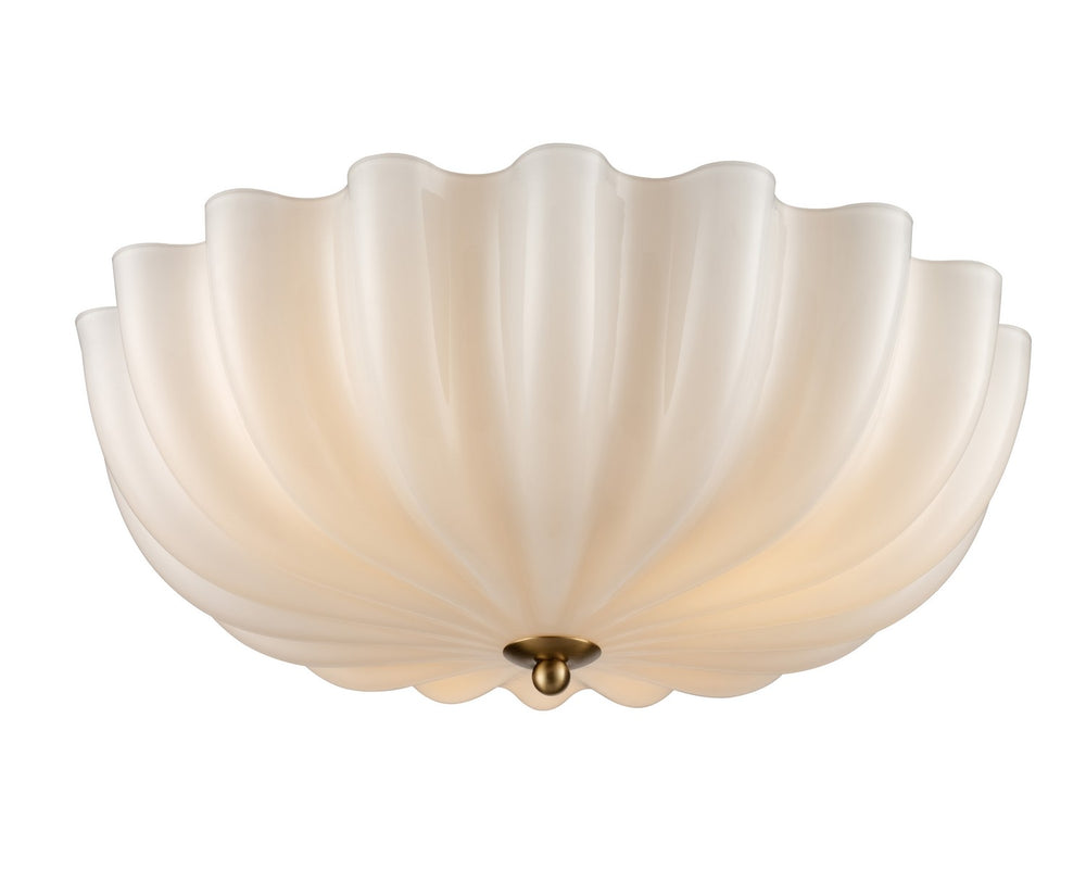 DVI Canada - Three Light Flushmount - Marigold - Brass- Union Lighting Luminaires Decor