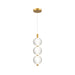 DVI Canada - LED Pendant - Comet - Painted Satin Brass- Union Lighting Luminaires Decor