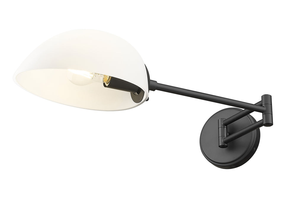 Z-Lite Canada - One Light Wall Sconce - Breton - Matte Black- Union Lighting Luminaires Decor