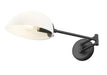 Z-Lite Canada - One Light Wall Sconce - Breton - Matte Black- Union Lighting Luminaires Decor