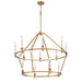 DVI Canada - 12 Light Chandelier - Carisbrooke - Brass- Union Lighting Luminaires Decor