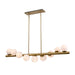 DVI Canada - Nine Light Linear Pendant - Cirrus - Brass- Union Lighting Luminaires Decor