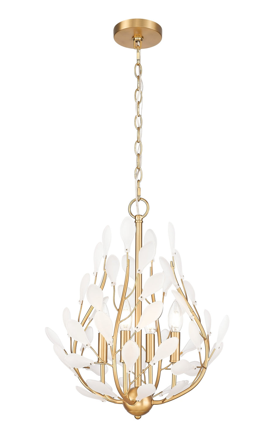 Z-Lite Canada - Four Light Chandelier - Claudine - Modern Gold- Union Lighting Luminaires Decor