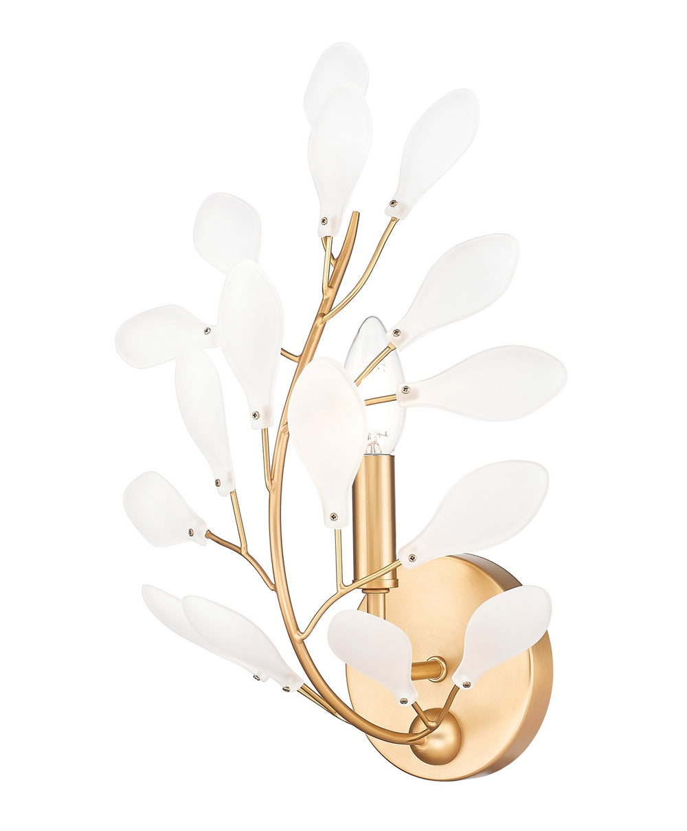 Z-Lite Canada - One Light Wall Sconce - Claudine - Modern Gold- Union Lighting Luminaires Decor