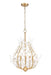 Z-Lite Canada - Five Light Chandelier - Claudine - Modern Gold- Union Lighting Luminaires Decor