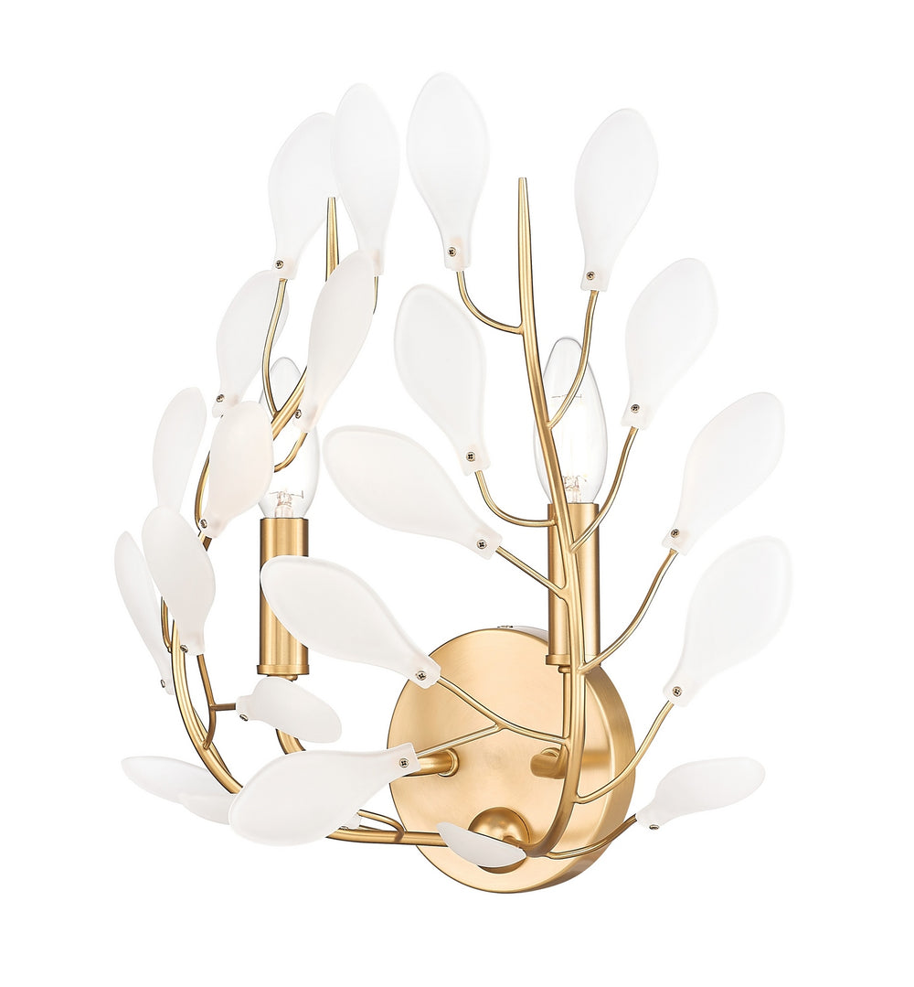 Z-Lite Canada - Two Light Wall Sconce - Claudine - Modern Gold- Union Lighting Luminaires Decor