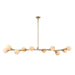 DVI Canada - Ten Light Linear Pendant - Mace - Champagne Gold- Union Lighting Luminaires Decor