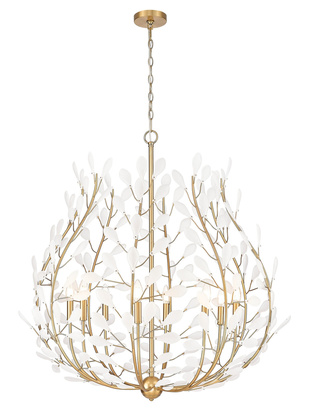 Z-Lite Canada - Eight Light Chandelier - Claudine - Modern Gold- Union Lighting Luminaires Decor