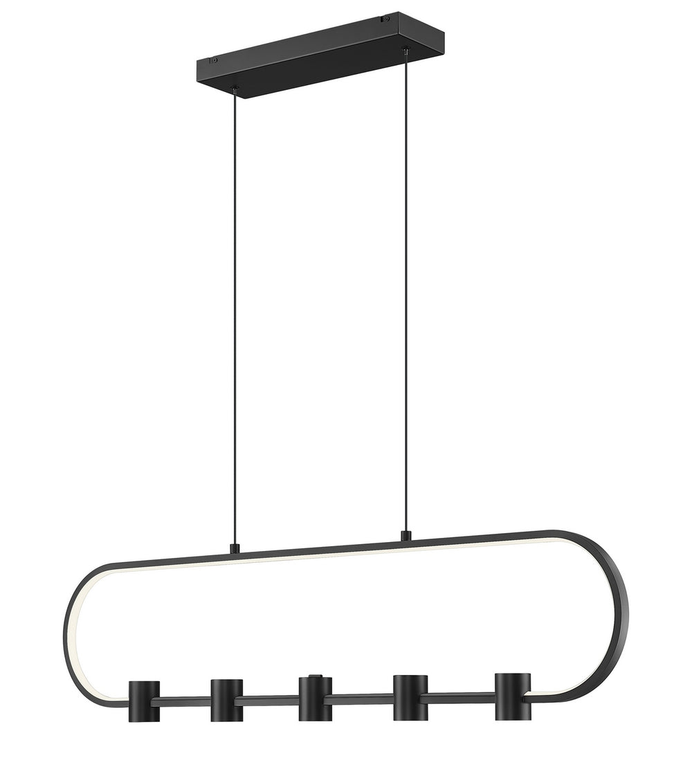 Z-Lite Canada - LED Linear Chandelier - Saros - Matte Black- Union Lighting Luminaires Decor