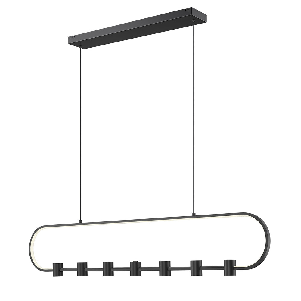 Z-Lite Canada - LED Linear Chandelier - Saros - Matte Black- Union Lighting Luminaires Decor