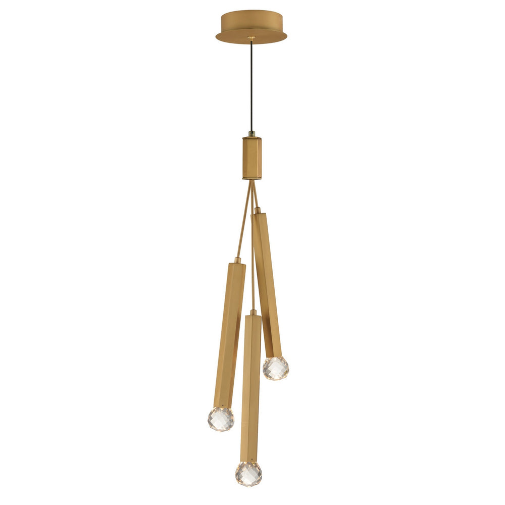 ET2 - LED Pendant - Allumettes - Gold- Union Lighting Luminaires Decor