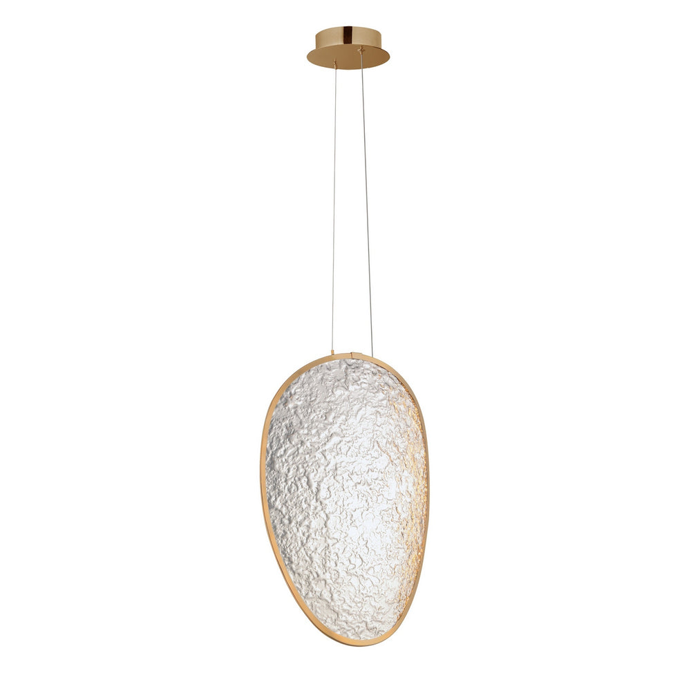 ET2 - LED Pendant - Moonscapes - Brushed Champagne- Union Lighting Luminaires Decor