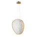 ET2 - LED Pendant - Moonscapes - Brushed Champagne- Union Lighting Luminaires Decor