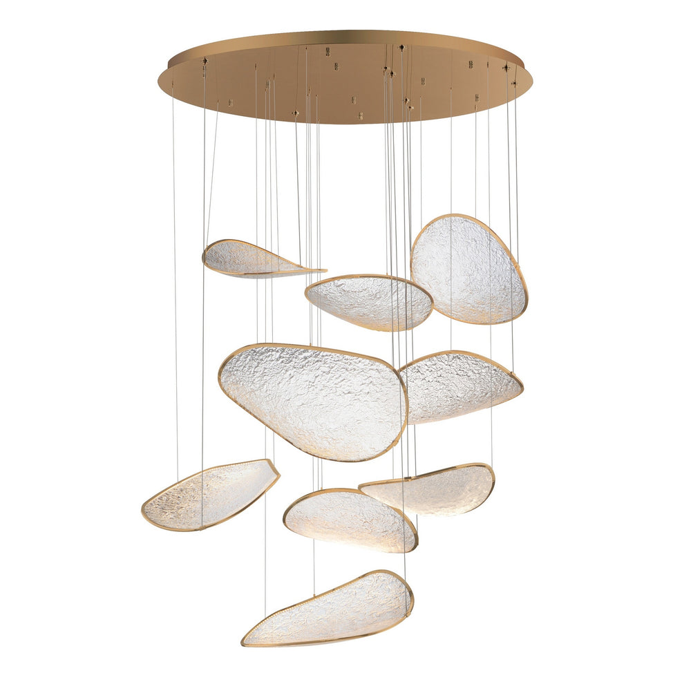 ET2 - LED Pendant - Moonscapes - Brushed Champagne- Union Lighting Luminaires Decor