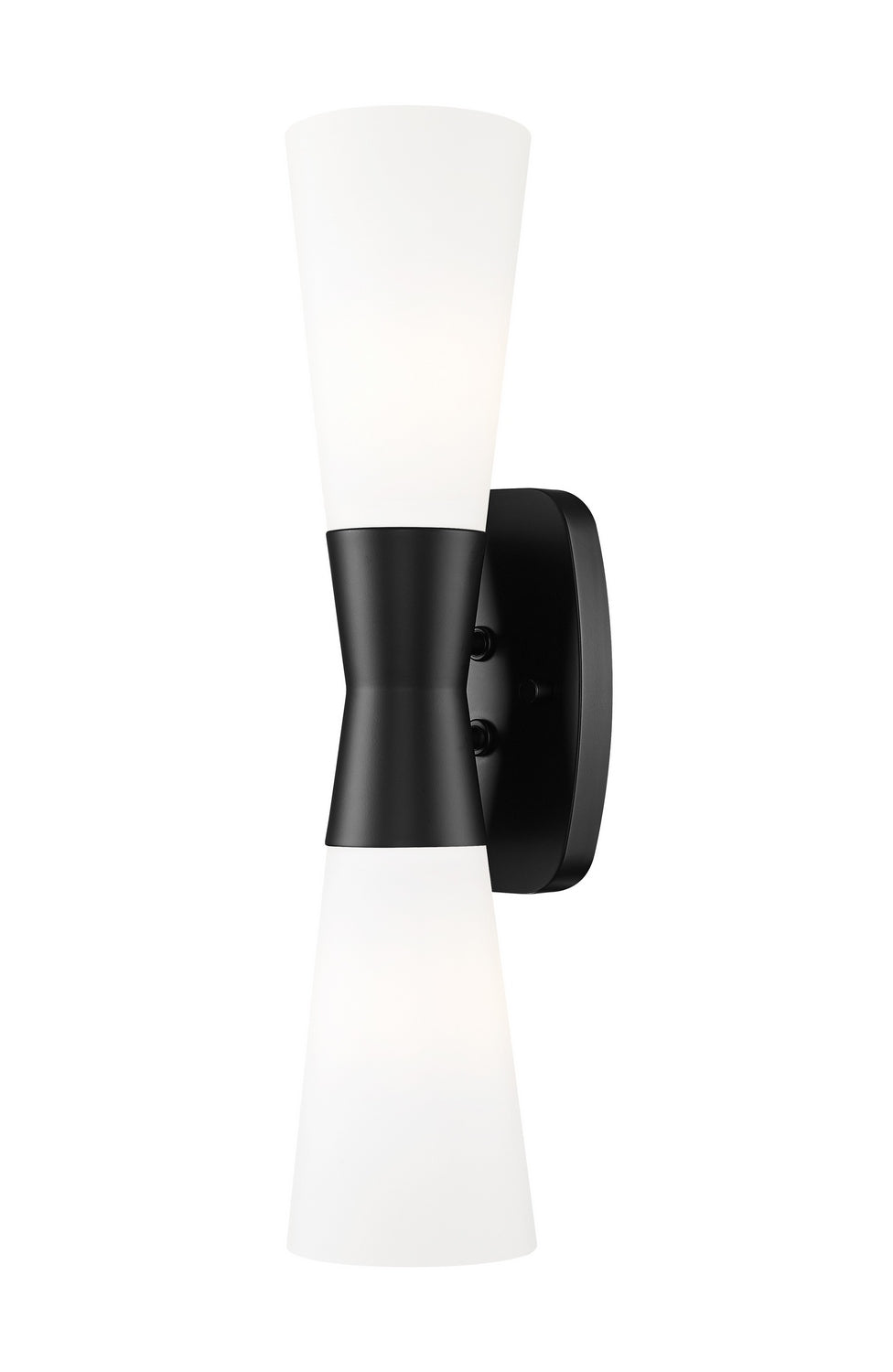 Z-Lite Canada - Two Light Wall Sconce - Emrys - Matte Black- Union Lighting Luminaires Decor