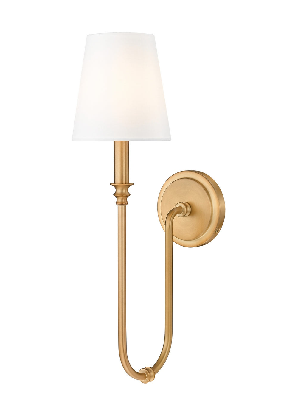 Z-Lite Canada - One Light Wall Sconce - Jisele - Rubbed Brass- Union Lighting Luminaires Decor