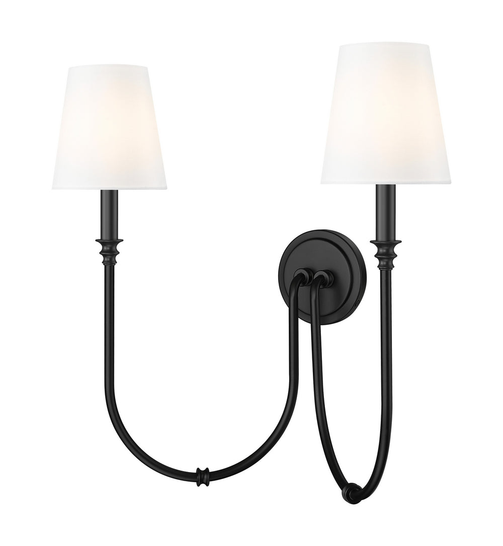Z-Lite Canada - Two Light Wall Sconce - Jisele - Matte Black- Union Lighting Luminaires Decor