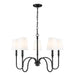 Z-Lite Canada - Five Light Chandelier - Jisele - Matte Black- Union Lighting Luminaires Decor