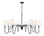 Z-Lite Canada - Eight Light Chandelier - Jisele - Matte Black- Union Lighting Luminaires Decor