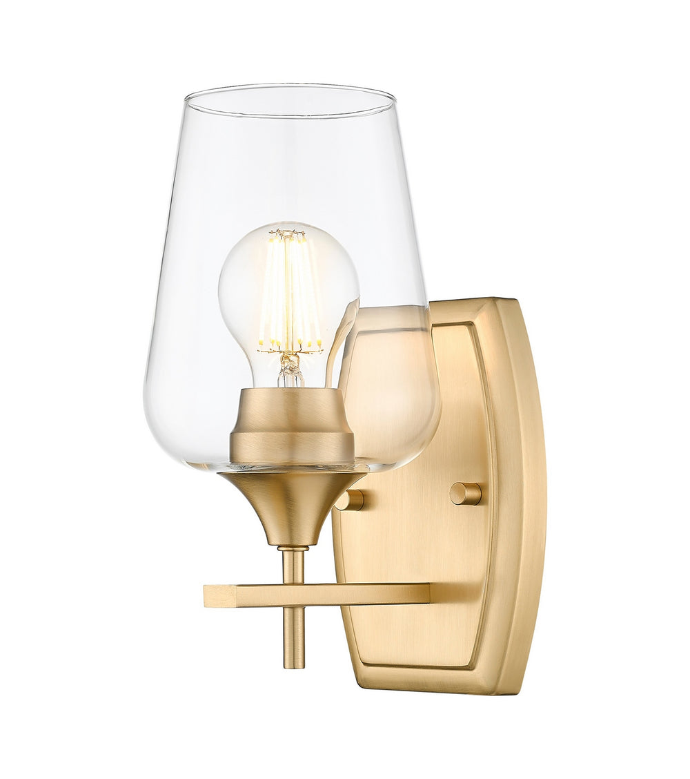 Z-Lite Canada - One Light Wall Sconce - Joliet - Burnished Brass- Union Lighting Luminaires Decor