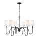 Z-Lite Canada - Six Light Chandelier - Jisele - Matte Black- Union Lighting Luminaires Decor