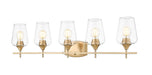 Z-Lite Canada - Five Light Vanity - Joliet - Burnished Brass- Union Lighting Luminaires Decor