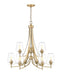 Z-Lite Canada - Nine Light Chandelier - Joliet - Burnished Brass- Union Lighting Luminaires Decor