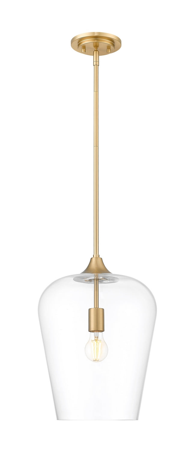 Z-Lite Canada - One Light Pendant - Joliet - Burnished Brass- Union Lighting Luminaires Decor