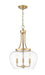 Z-Lite Canada - Three Light Pendant - Joliet - Burnished Brass- Union Lighting Luminaires Decor